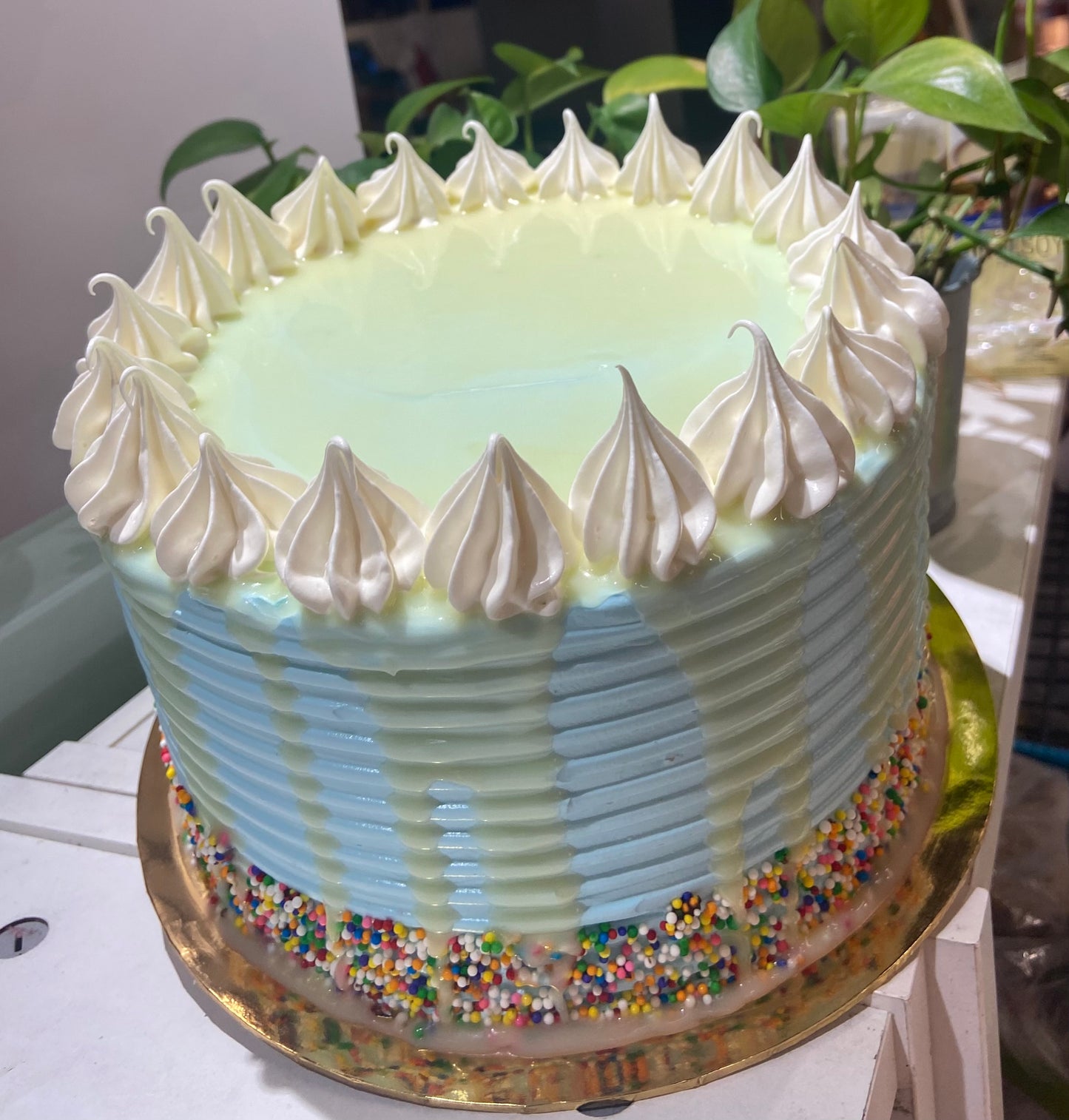 4 Layer Tall Vanilla Cake